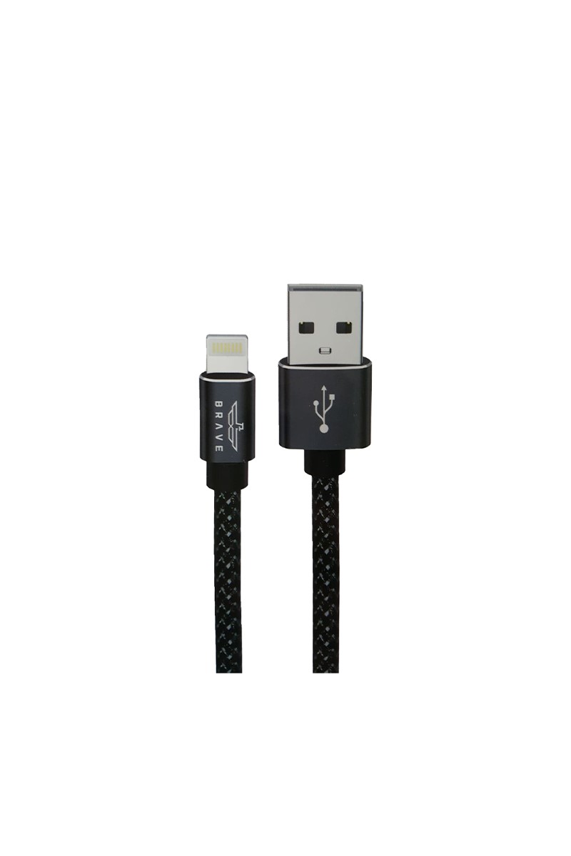 Lightning datový kabel USB černý 734301
